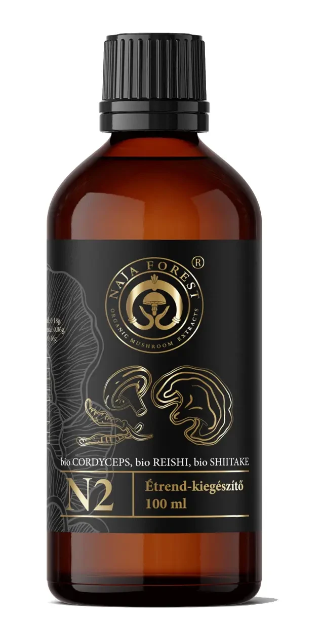 Naja Forest N2 Bio Cordyceps, Bio Reishi, Bio Shiitake étrend-kiegészítő 100ml