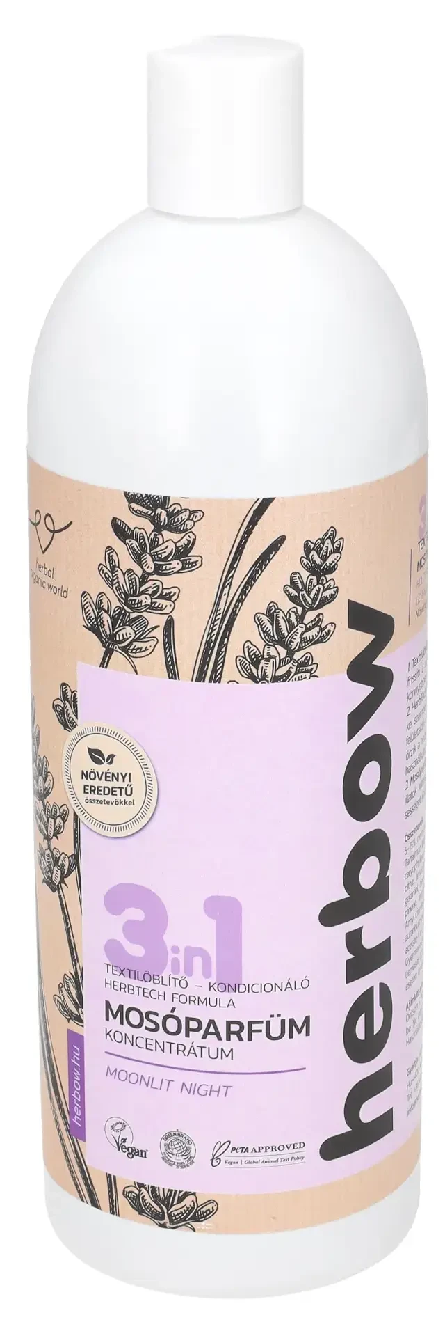 Herbow 3in1 Öblítő és kondicionáló mosóparfüm koncentrátum Holdfényes éj 1000ml 200 mosás