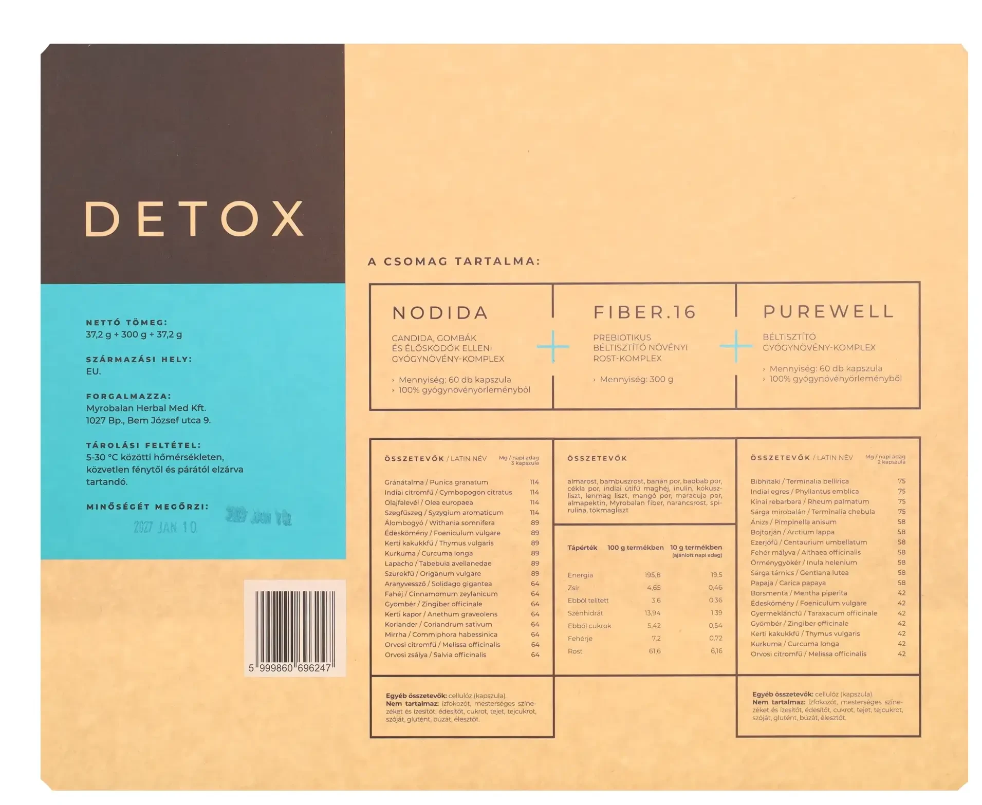 Myrobalan Detox - 30 napos béltisztító program