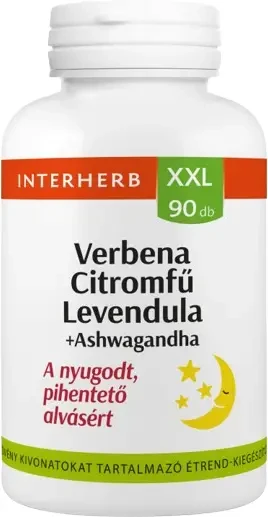Interherb XXL 90 db Verbena Citromfű Levendula+Ashwagandha