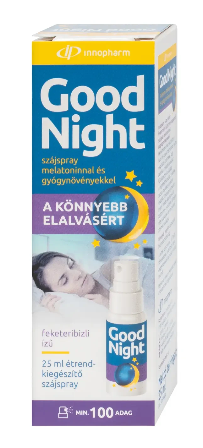 InnoPharm Good Night szájspray melatoninnal és gyógynövényekkel 25 ml