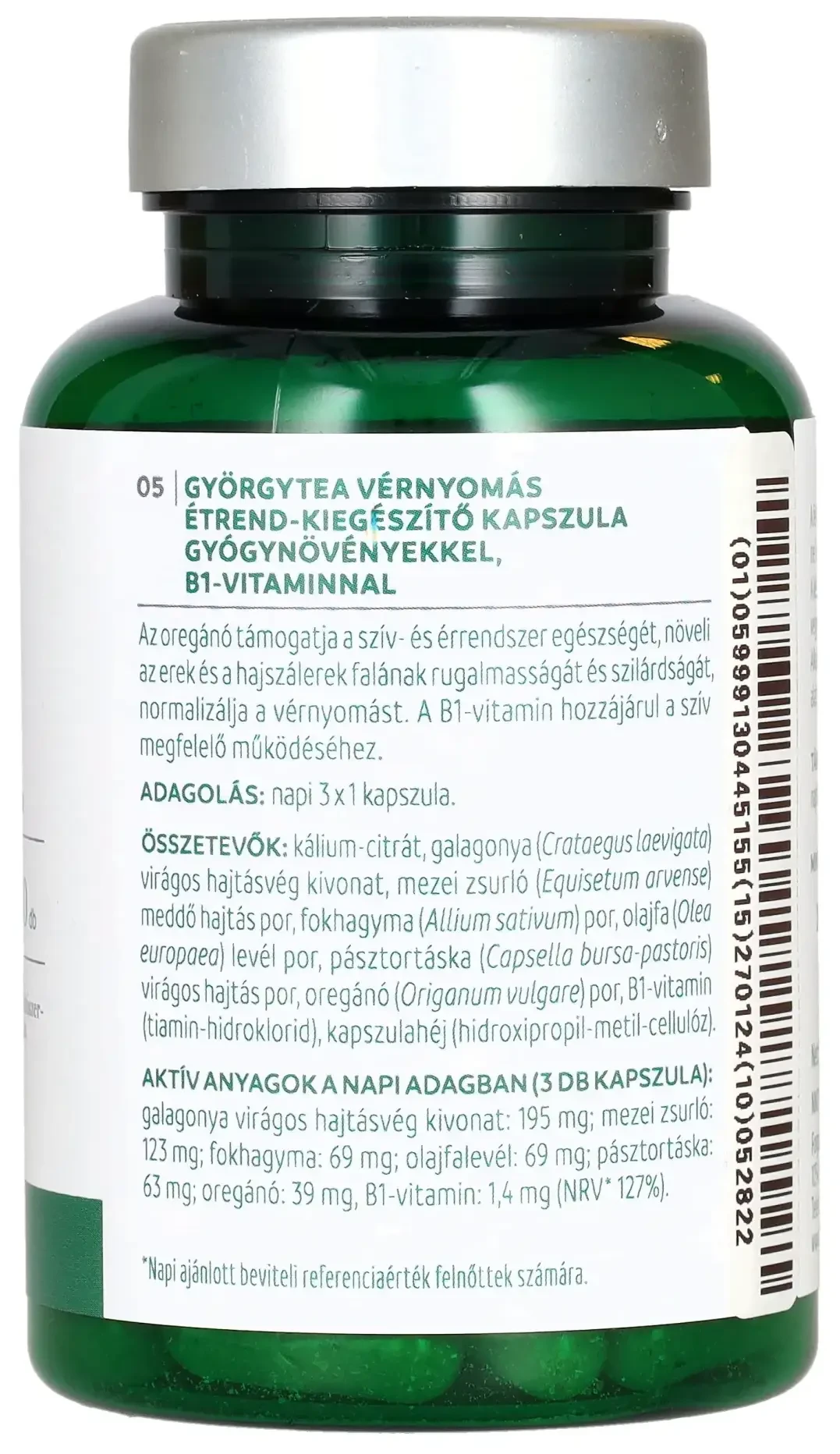 Györgytea Vérnyomás kapszula 60db