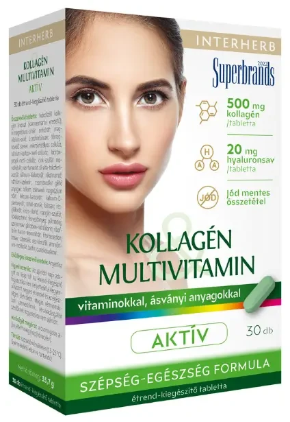 Interherb Kollagén & Multivitamin tabletta 30 db