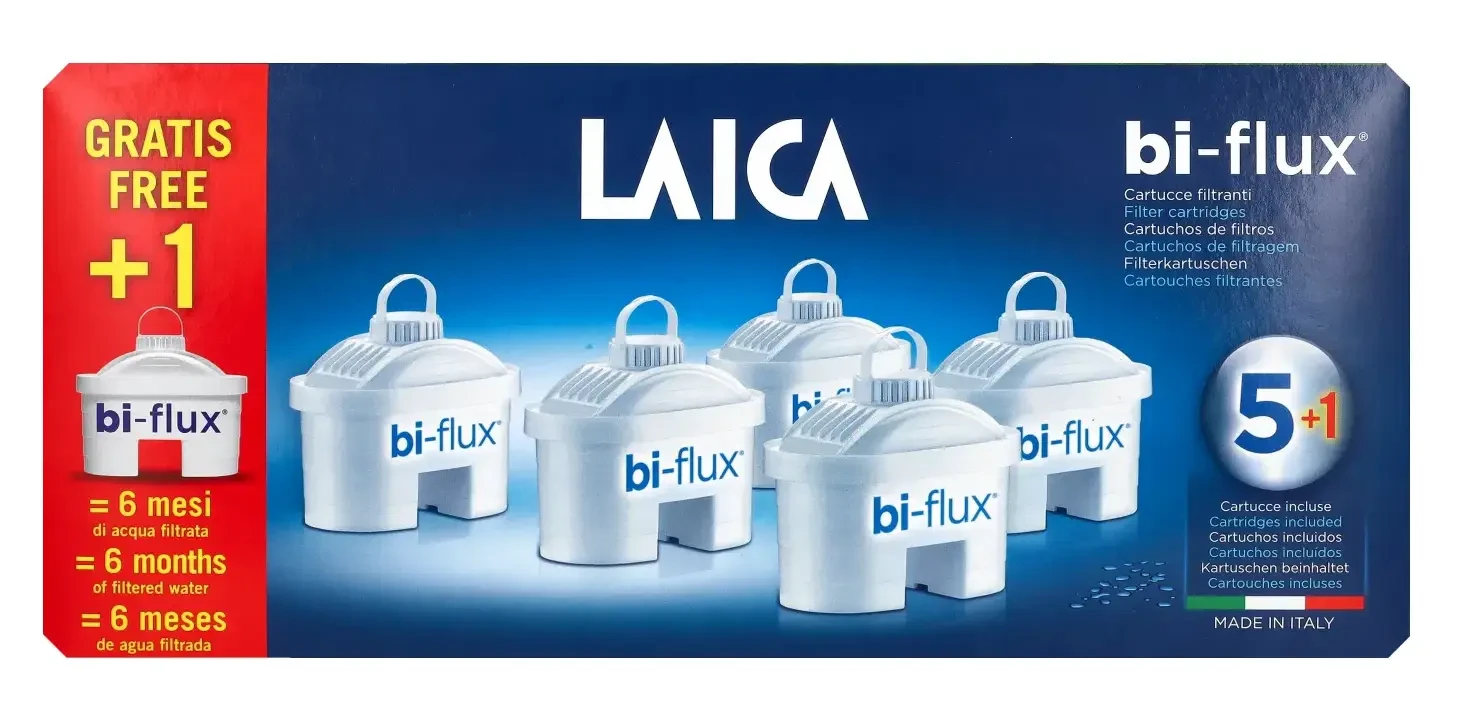 Laica Univerzális Bi-Flux 5 db+1 db ajándék vízszűrőbetét