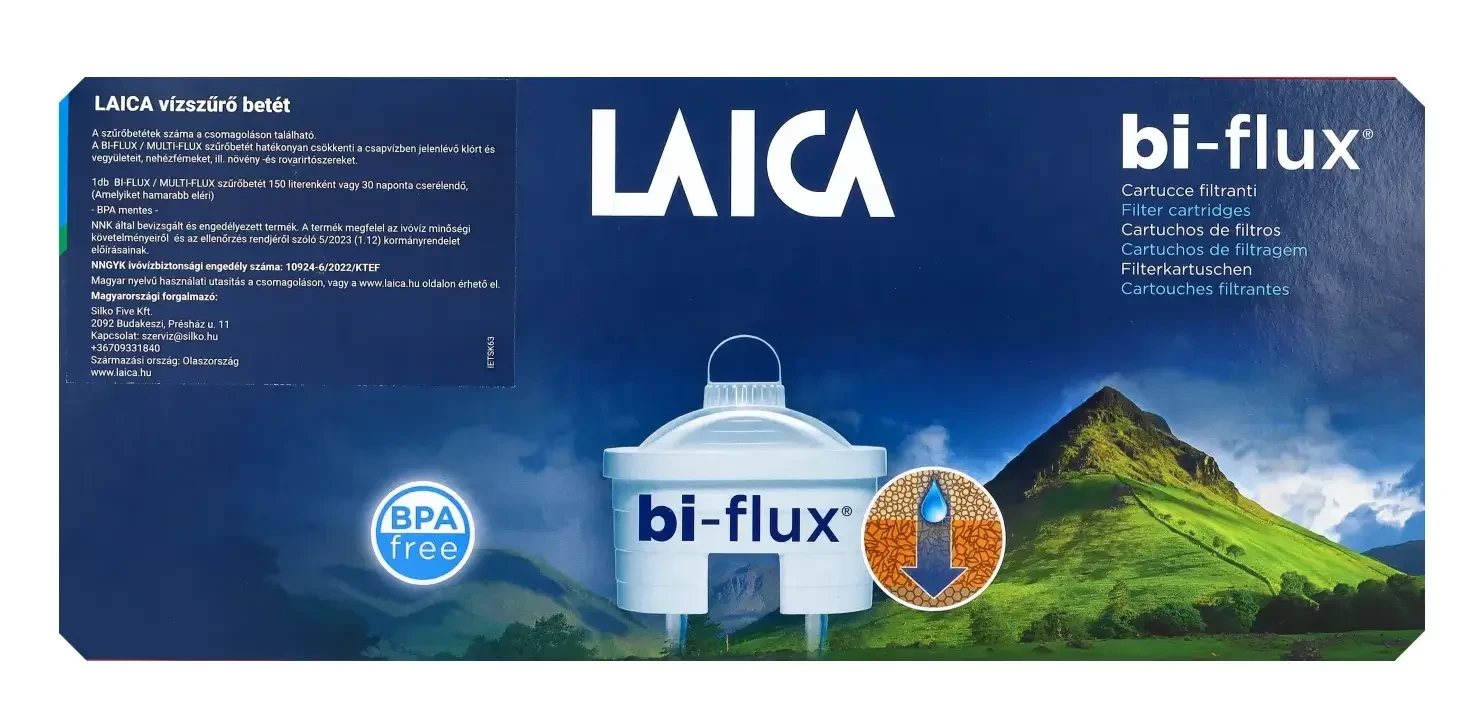 Laica Univerzális Bi-Flux 5 db+1 db ajándék vízszűrőbetét