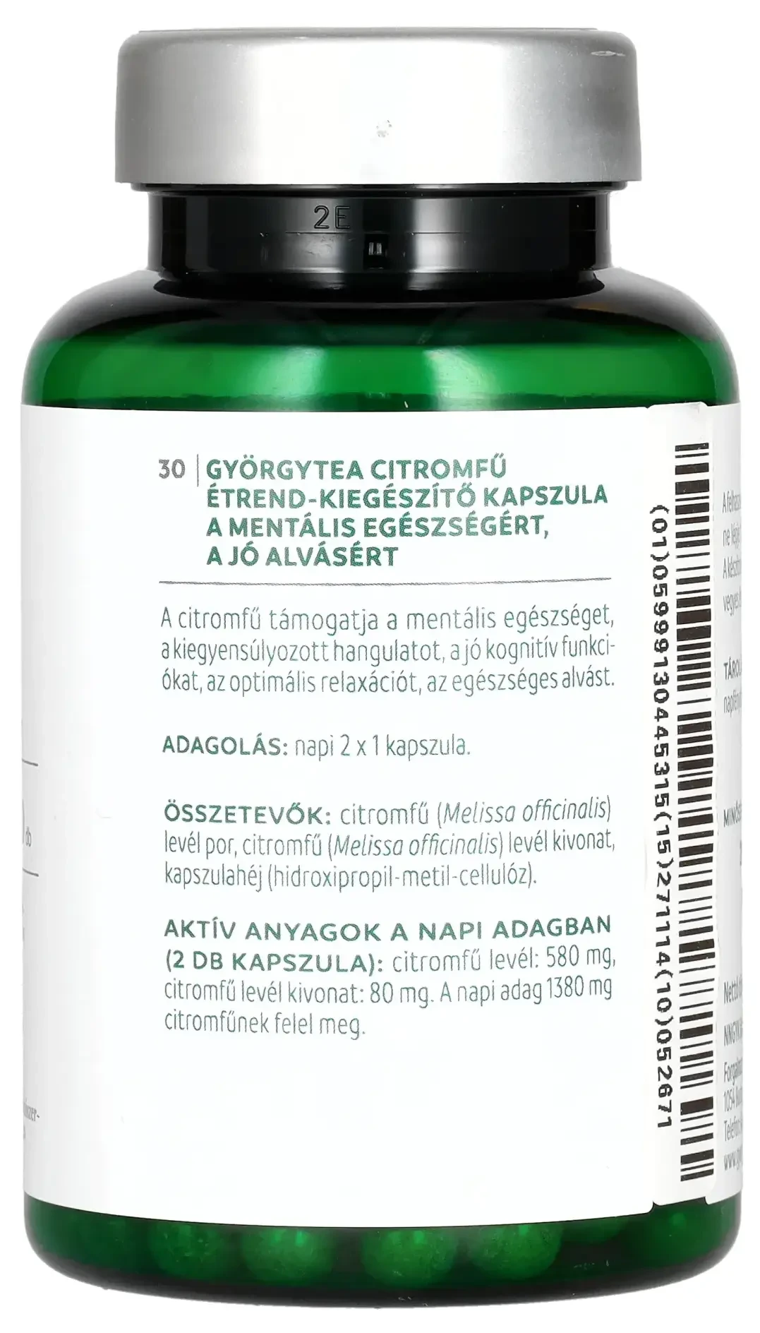 Györgytea Citromfű kapszula 60db