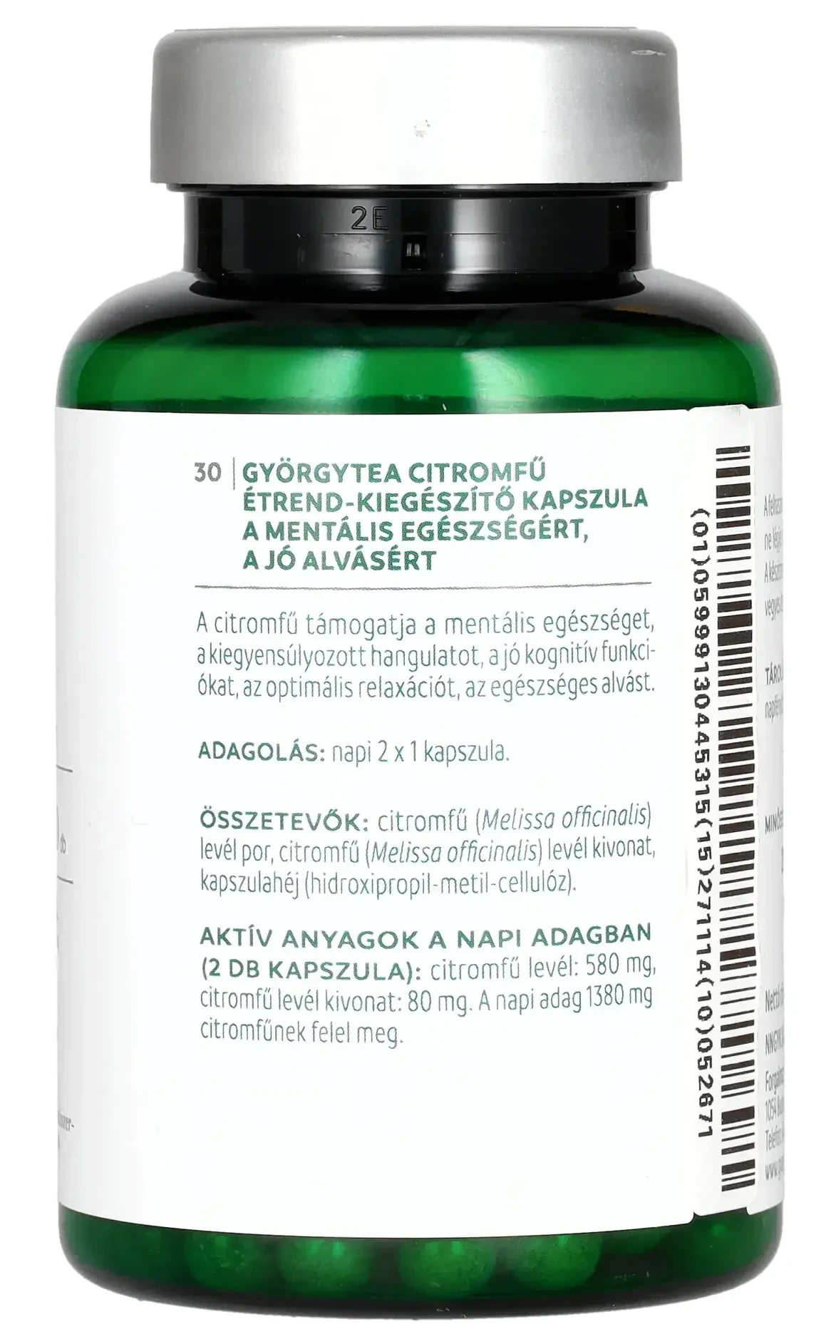 Györgytea Citromfű kapszula 60db