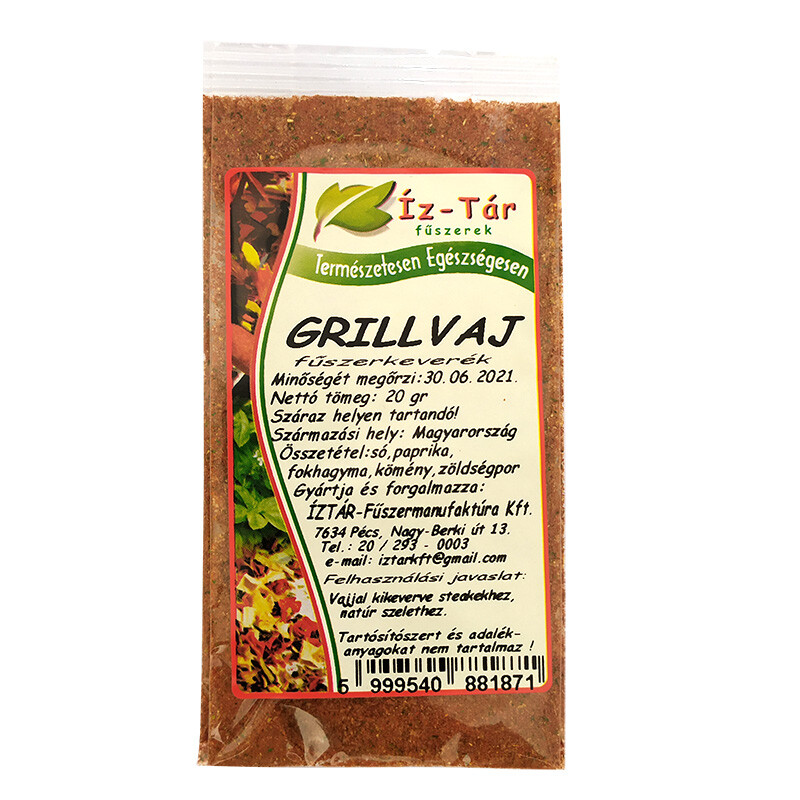 Íz Tár grillvaj fűszerkeverék 20g