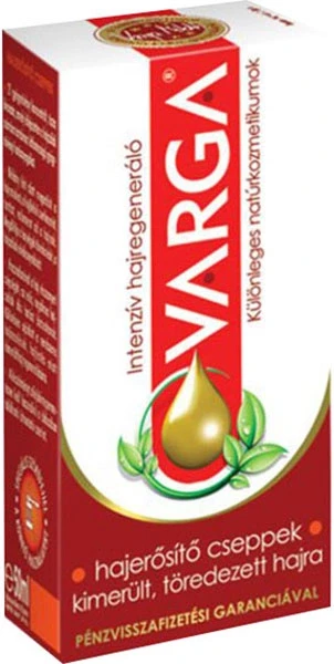 Varga Hajerősítő Cseppek kimerült, töredezett hajra 50 ml