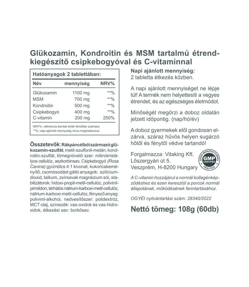 Vitaking Joint Formula 60db