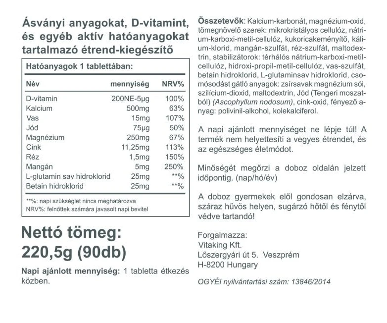 VK Multi Mega Mineral 90db