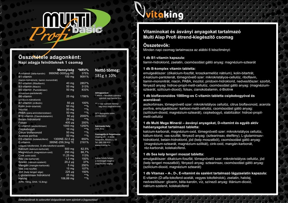 VK Multi Profi Basic csomag 30db