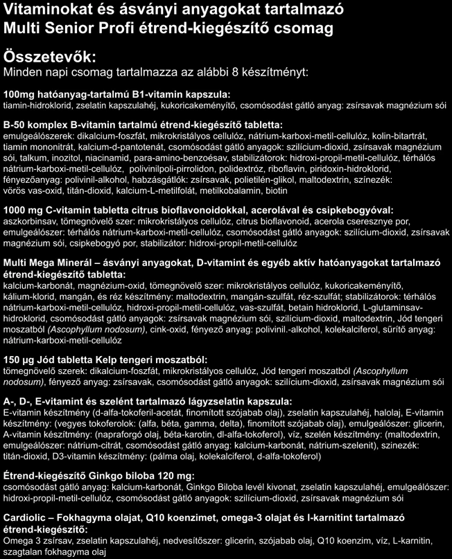 VK Multi Profi Senior havi csomag 30db