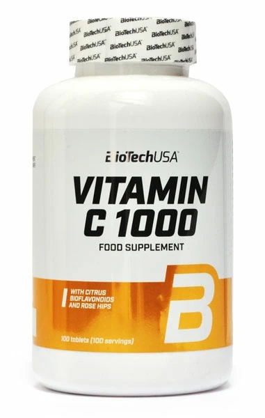 BioTech USA Vitamin C 1000mg Bioflavonoidok és csipkebogyó 100db