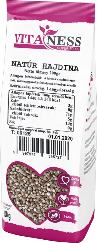 Vitaness Hajdina natúr 200g