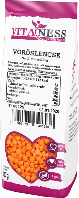Vitaness Vöröslencse 200g