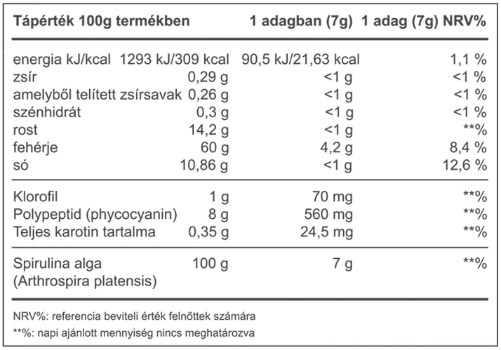 VK Spirulina por 250g