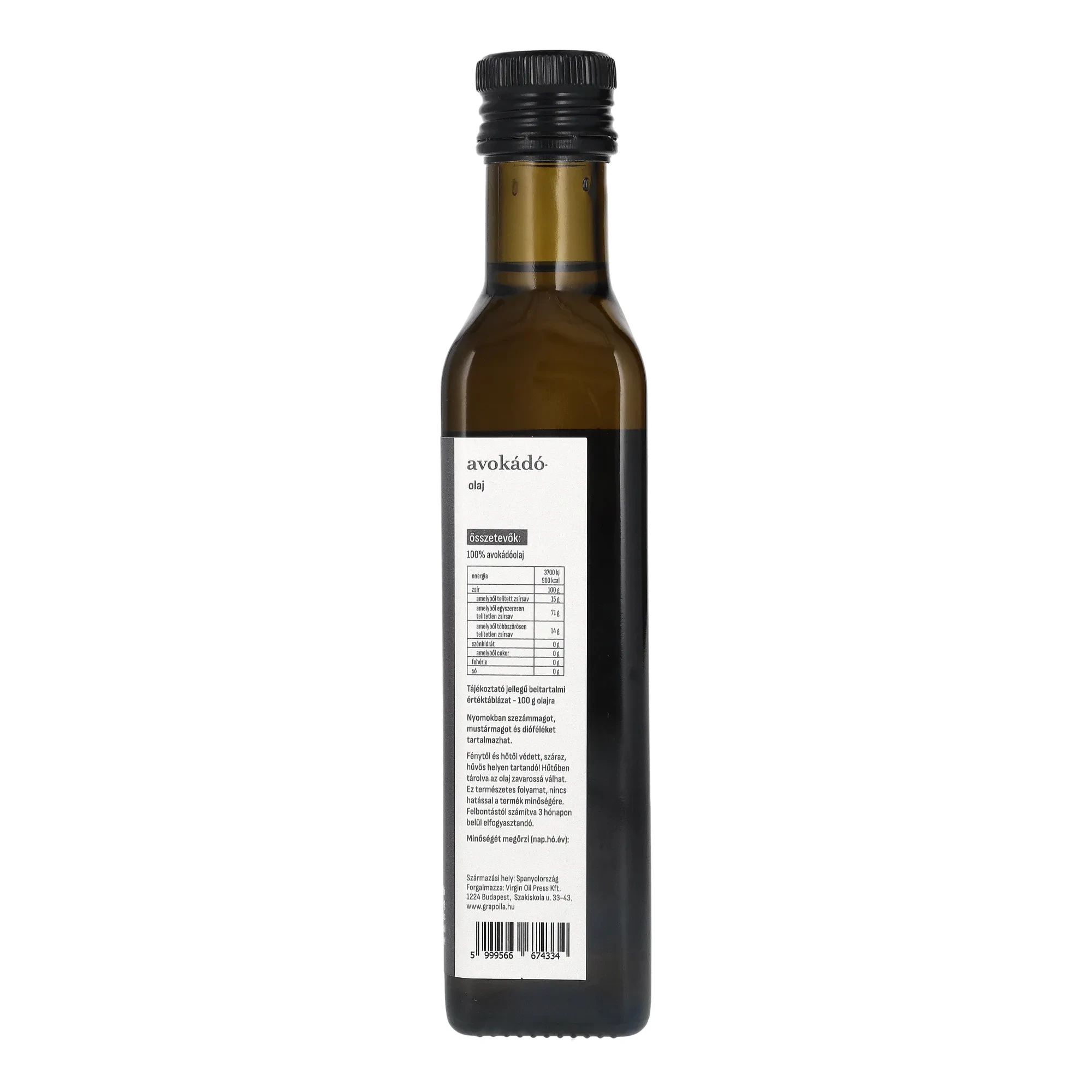 Grapoila Avokádó Olaj 250 ml