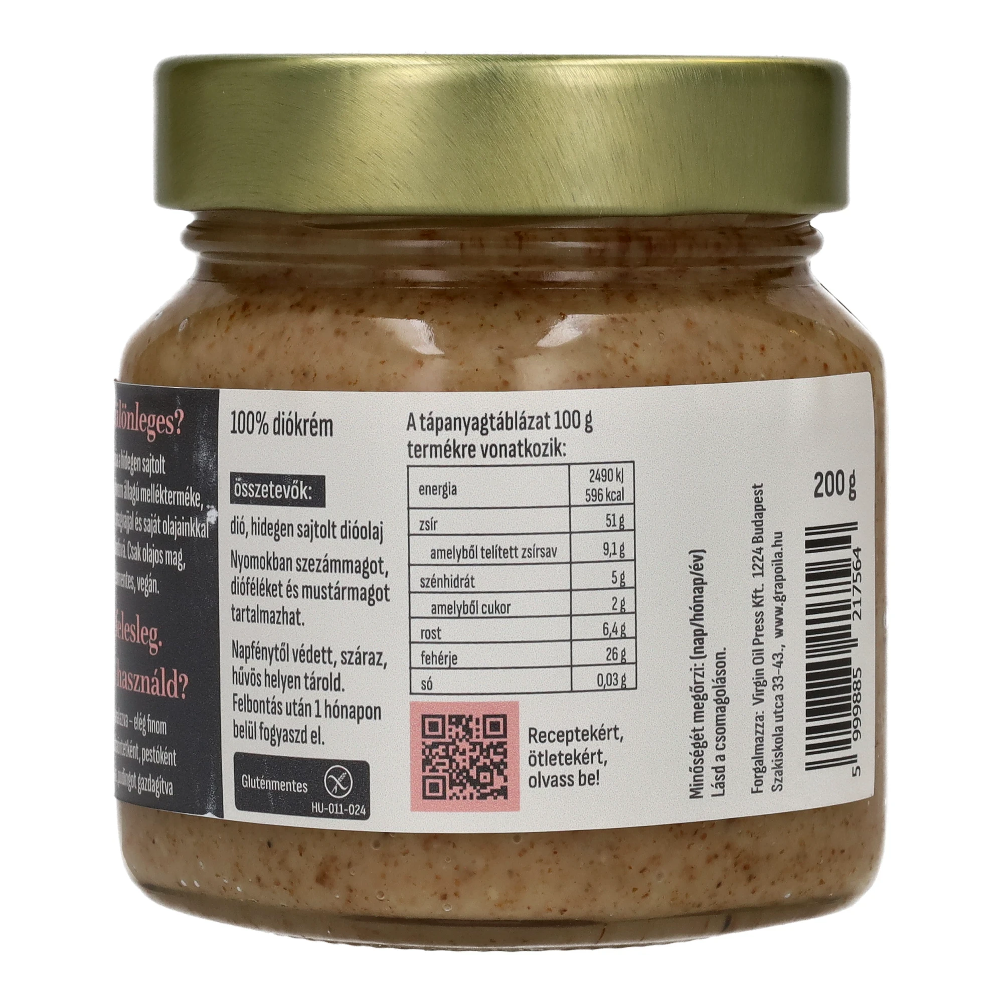 Grapoila Diókrém 200 g