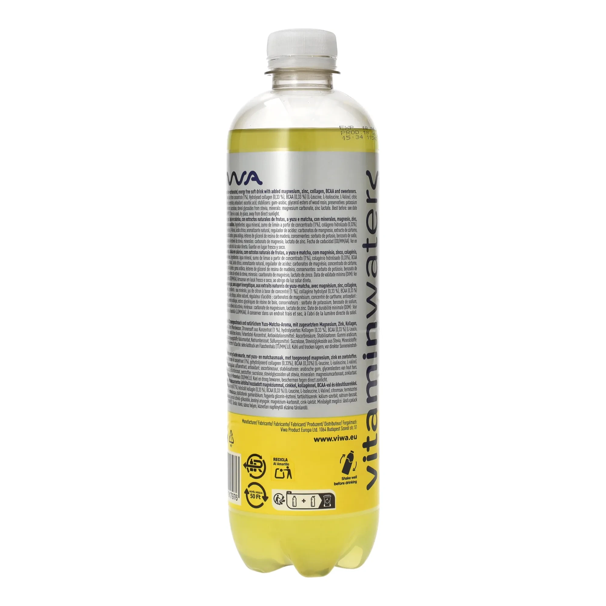 Viwa Protein Bodyart Yuzu-Matcha Zero Sugar 600ml