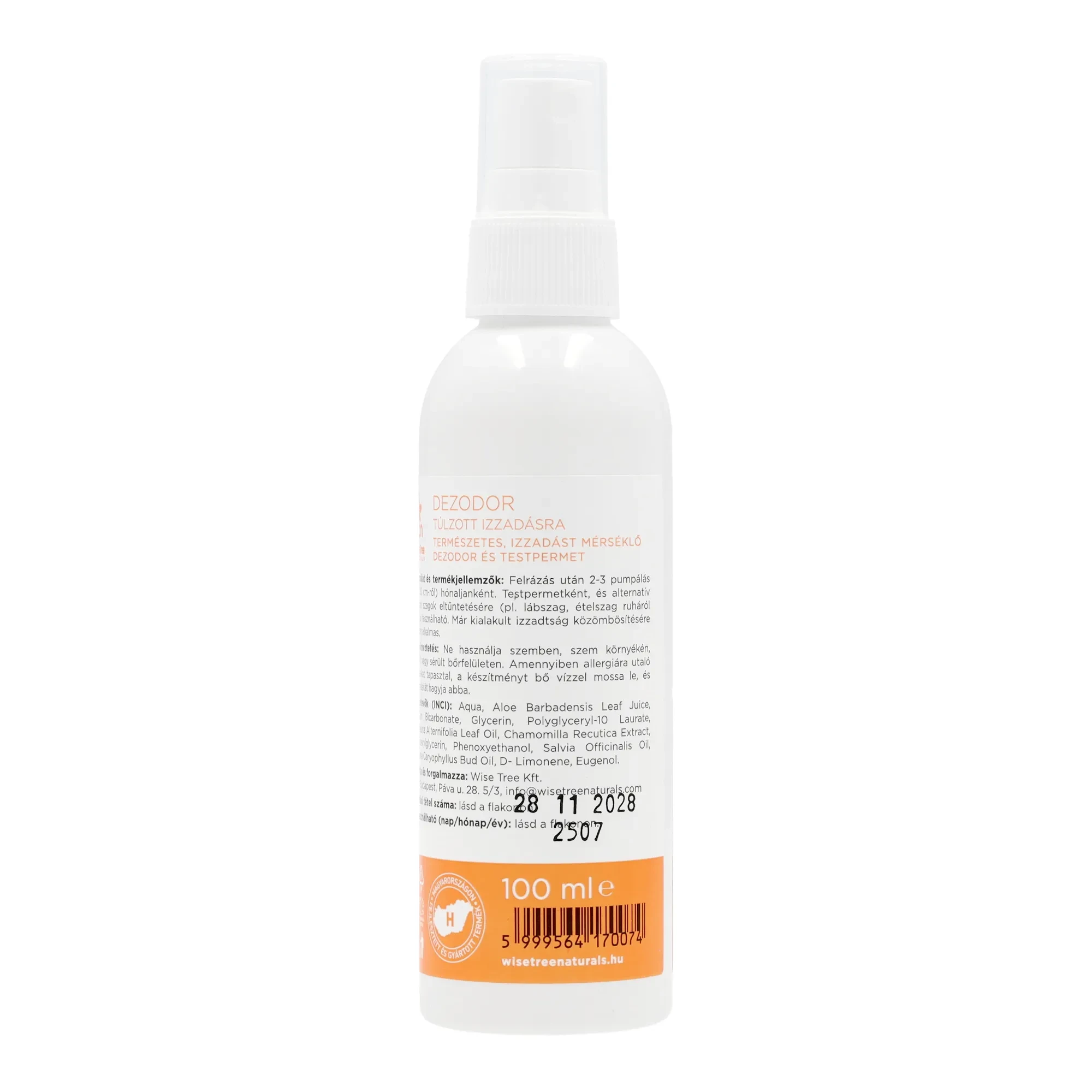 WTN Dezodor fokozott izzadás ellen 100 ml