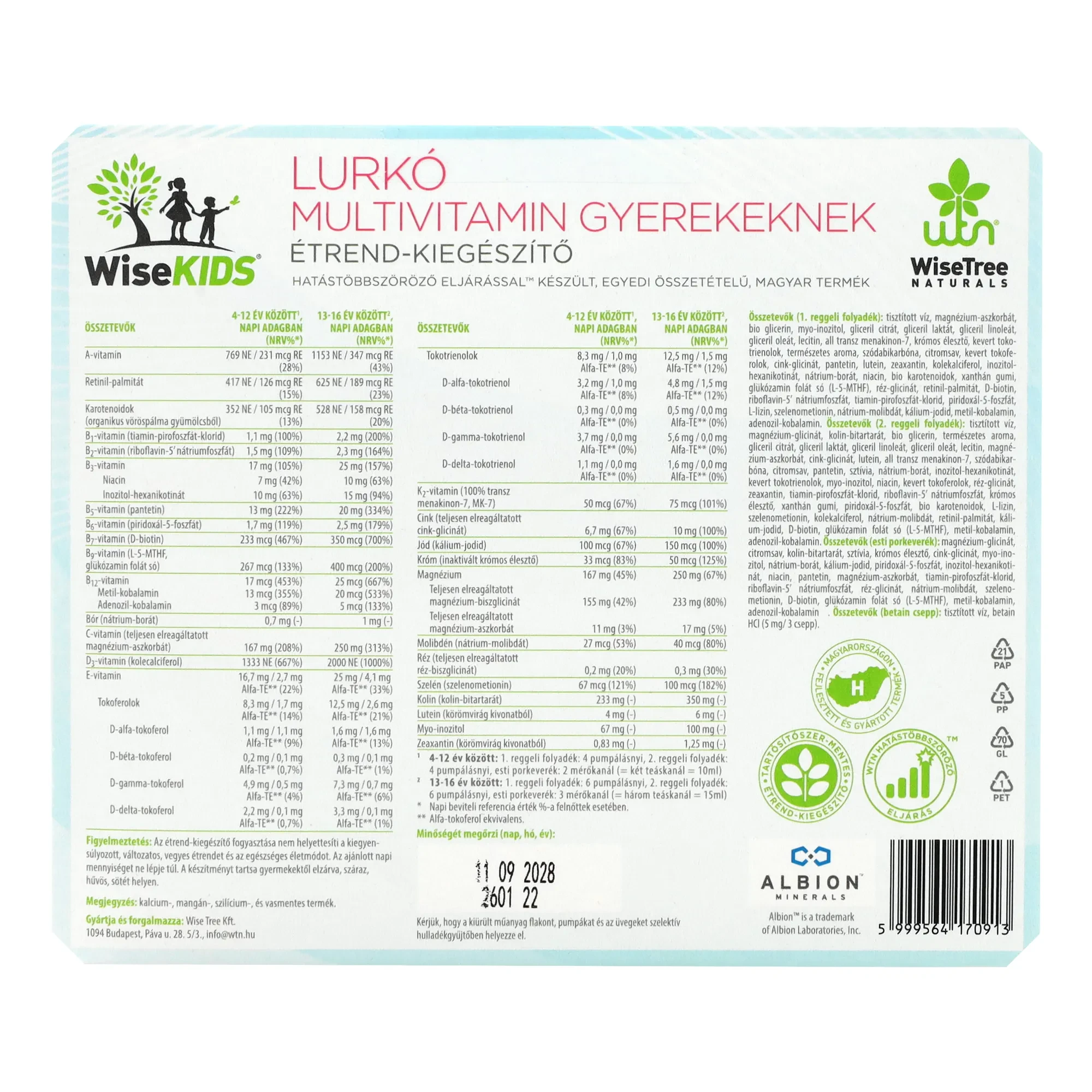 WTN Lurkó multivitamin gyerekeknek csomag