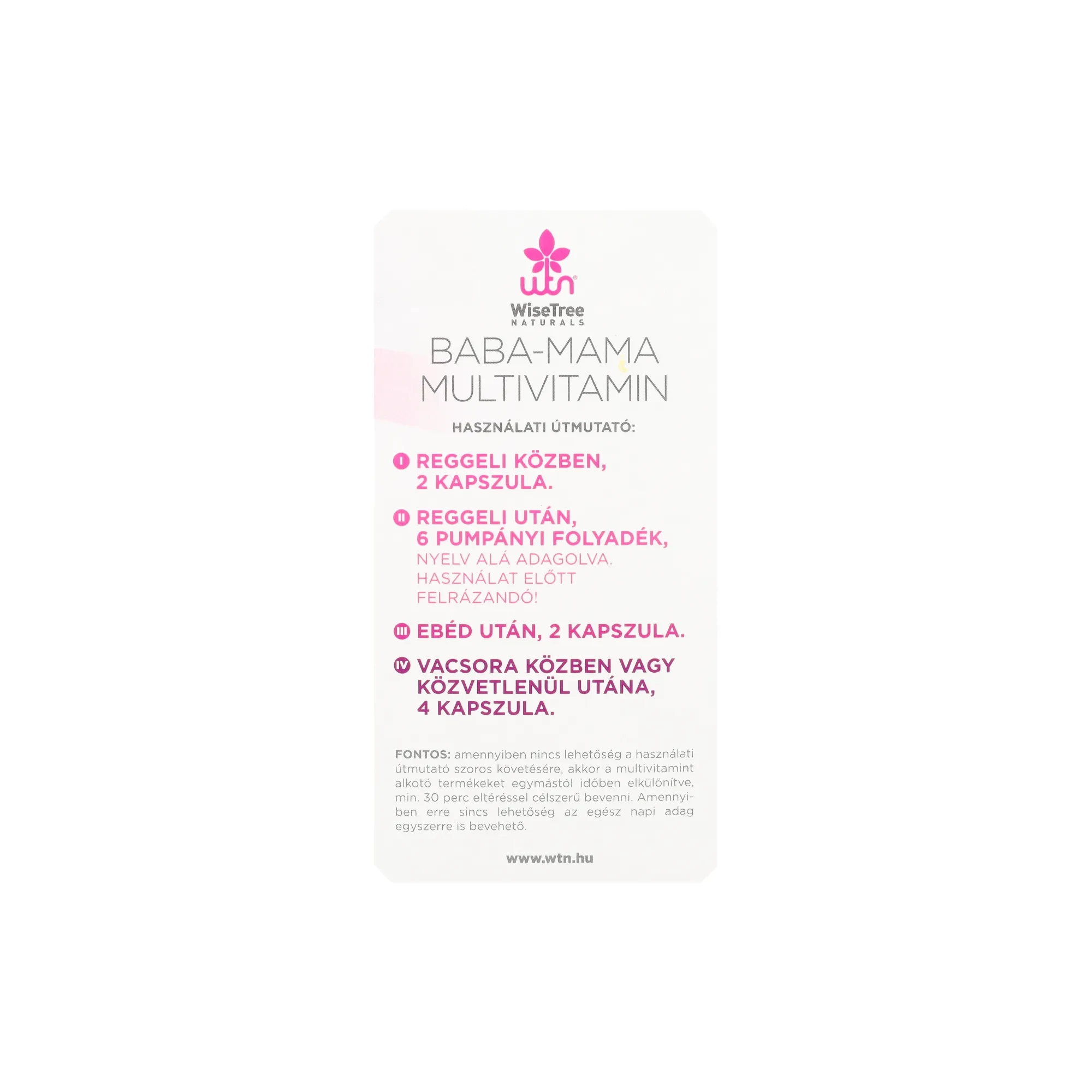 WTN Baba-Mama multivitamin 30adag
