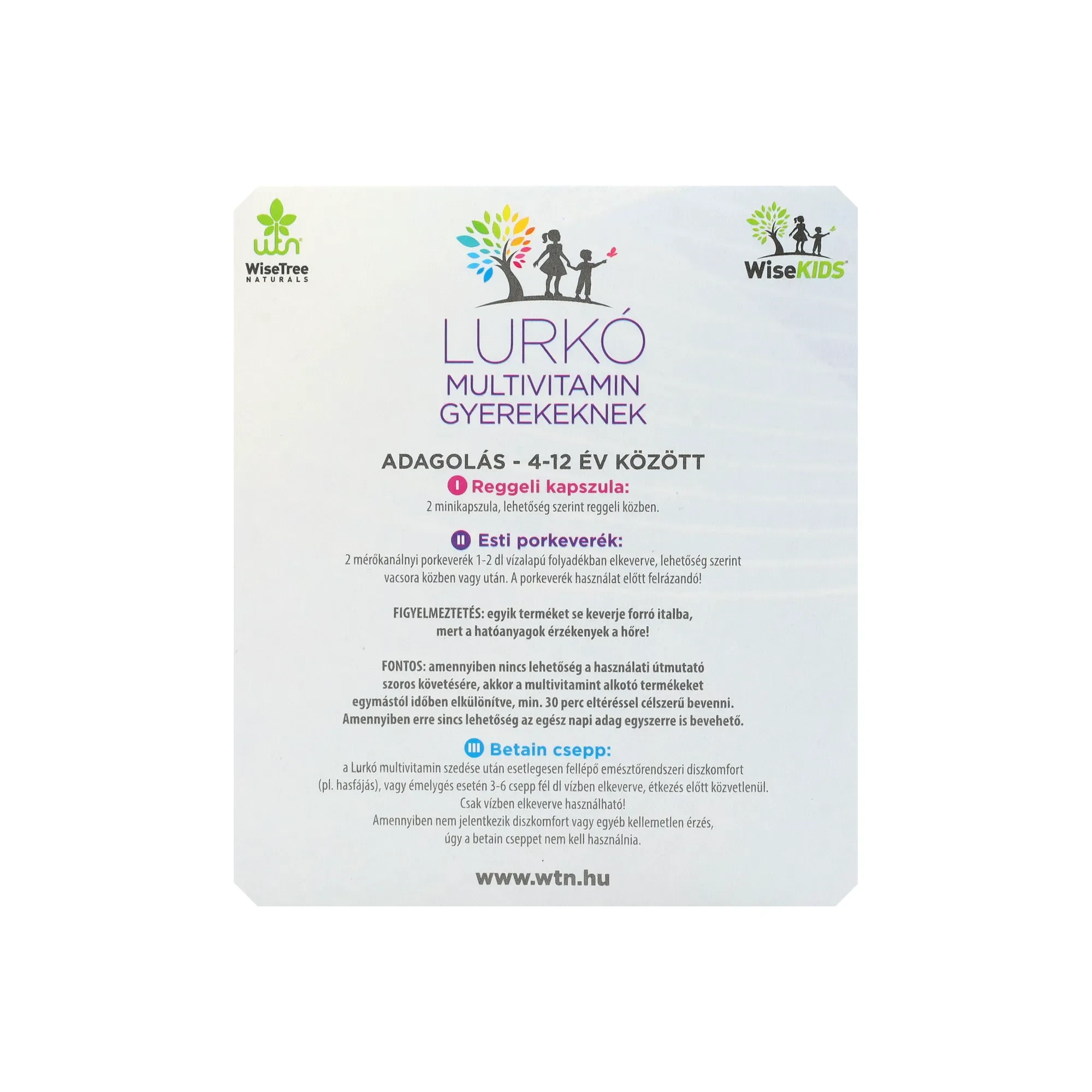 WTN Lurkó Multivitamin Gyerekeknek csomag-minikapszulás 1 csomag