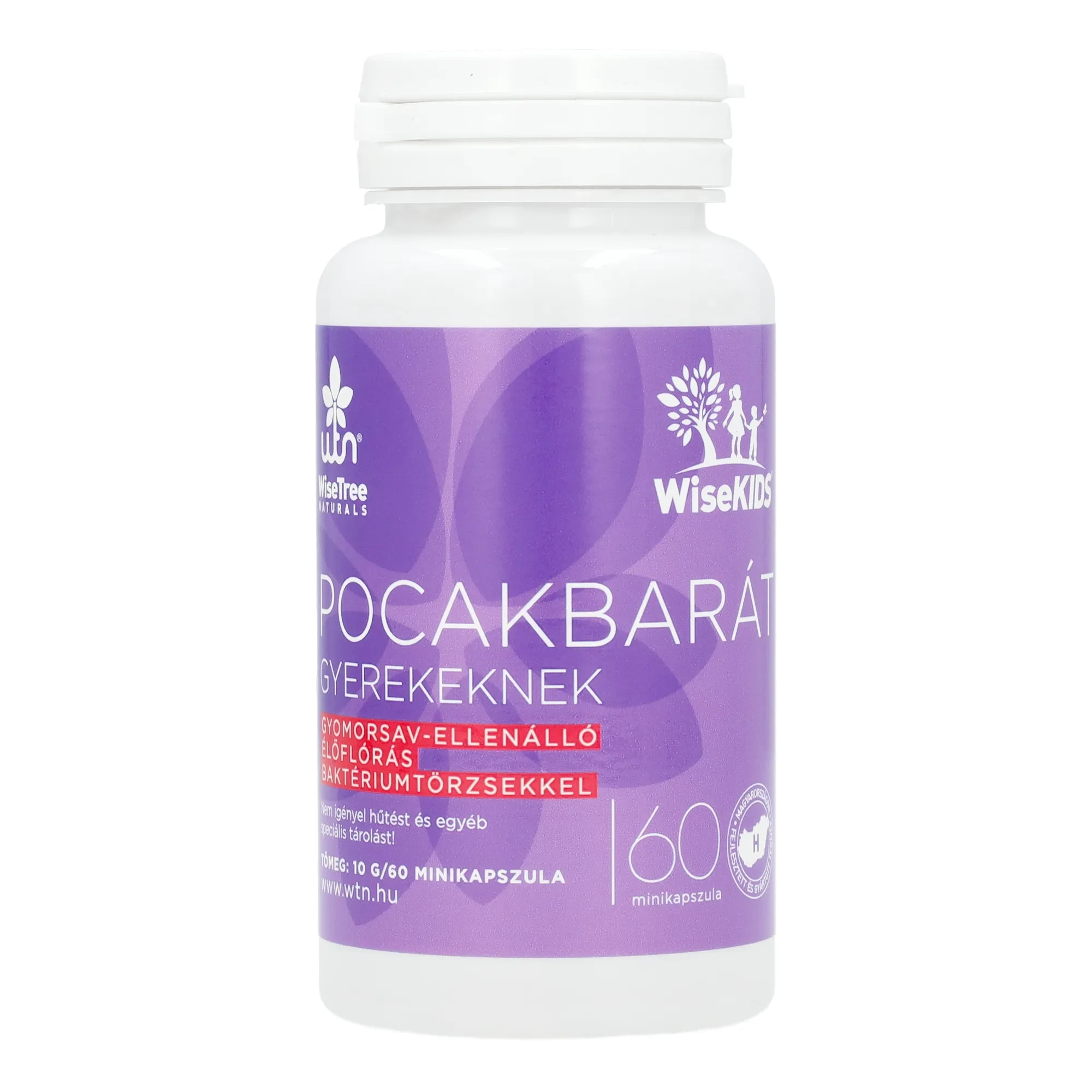 WTN Pocakbarát gyerekeknek, 60 db minikapszula