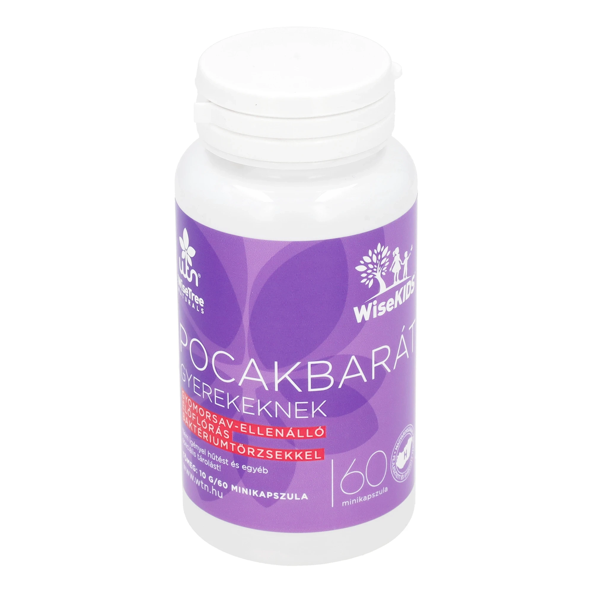 WTN Pocakbarát gyerekeknek, 60 db minikapszula