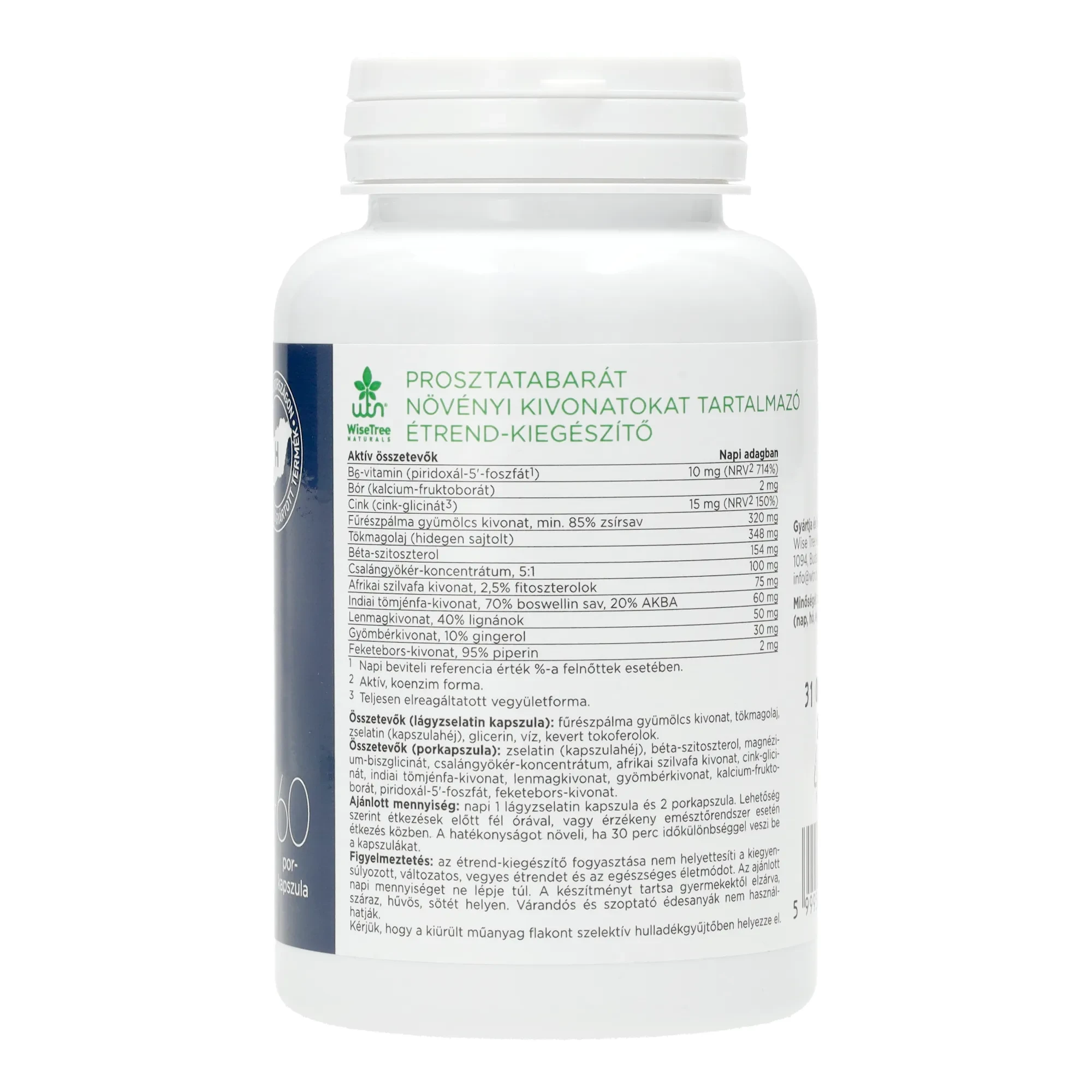 WTN Prosztatabarát étrend-kiegészítő 30+60 db