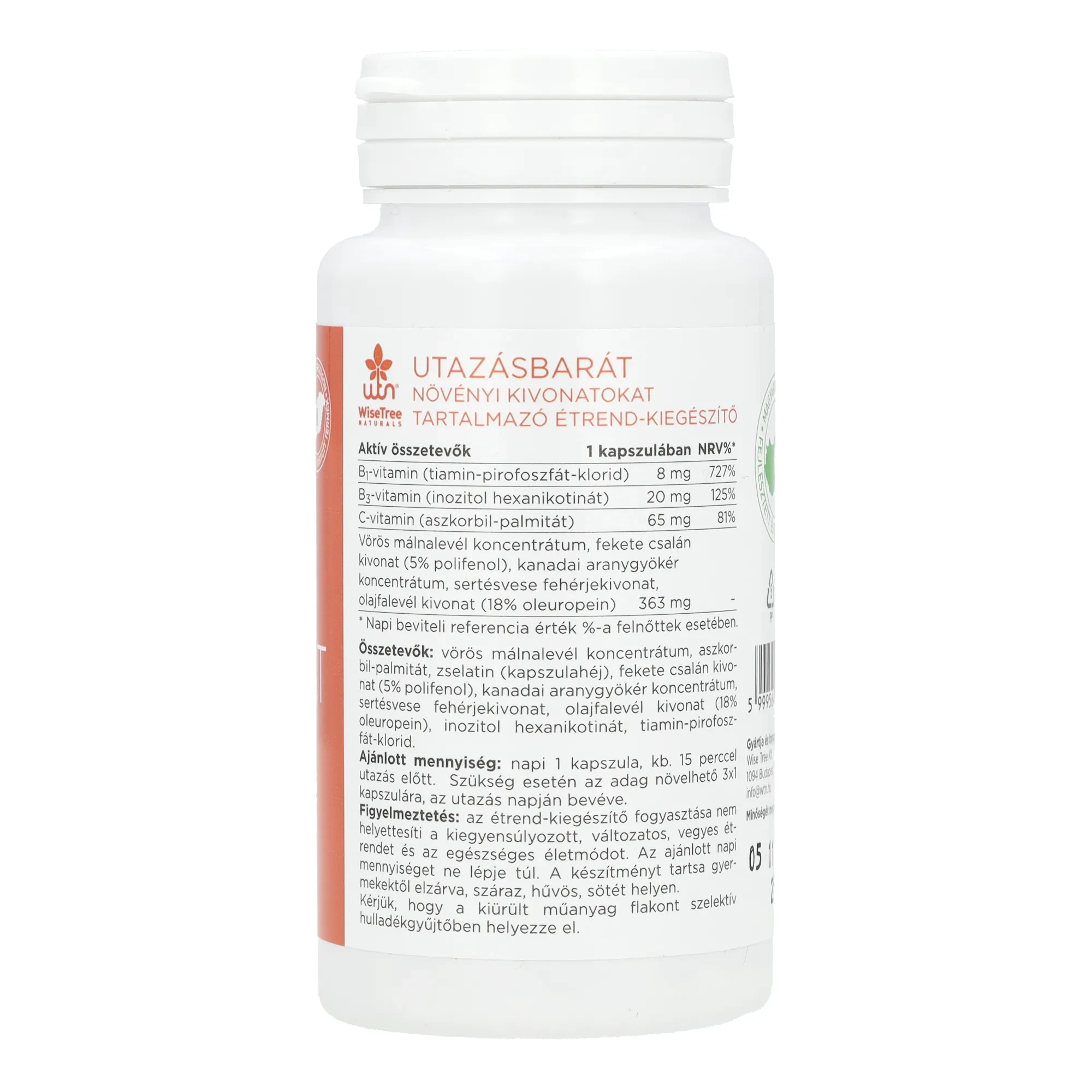 WTN Utazásbarát étrend-kiegészítő 30db