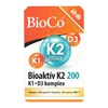 BioCo Bioaktív K2 200 K1+D3 komplex 60db
