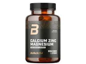 Biotech USA Kalcium Cink Magnézium Organic Sources 90db tabletta
