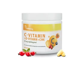 Vitaking C+D+Cink 25mg csipkebogyóval 200db