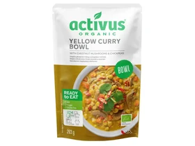 Activus BIO Sárga curry tál csiperkegombával és csicseriborsóval 283g