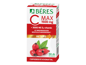 Béres C-vitamin 1500 mg csipkebogyó  + D3-vitamin 90db