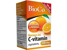 BioCo Narancs ízű C-vitamin 500 mg rágótabletta 100db