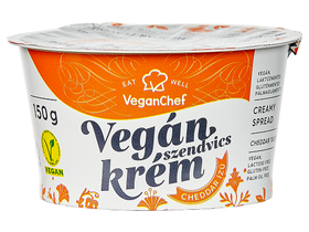 VeganChef Kenhető Növényi Krém Cheddar Ízesítésű 150g