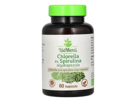 BioMenü BIO CHLORELLA és SPIRULINA ALGA kapszula 60 db