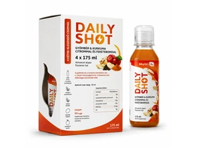 Multi 4U DAILY SHOT Gyömbér & Kurkuma citrommal és feketeborssal 4x175 ml