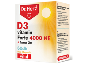 Dr. Herz D3 vitamin 4000NE+szerves cink 60db kapszula