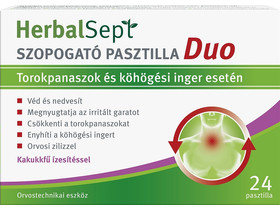 Herbalsept köhögés elleni szopogató pasztilla Duo 24db