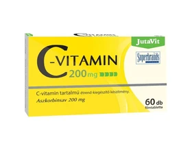 JutaVit C-vitamin 200mg tabletta 60db