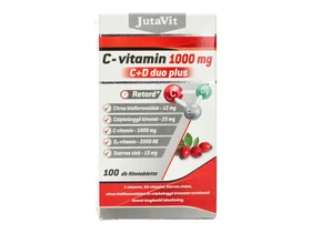 JutaVit C-vitamin 1000mg C+D DUO Plus 100db