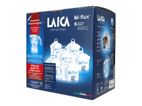 Laica 6db-os bi-flux univerzális szűrőbetét Laica Stream Line fehér kancsóval 1db