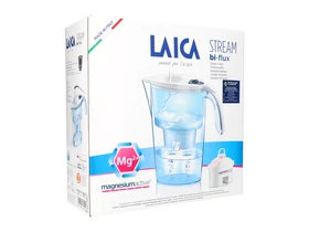 Laica Stream Line fehér vízszűrő kancsó mechanikus kijelzővel és magnézium active bi-flux szűrővel