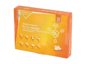 Napfényvitamin D3-K2-vitamin és szerves cink-réz komplex prebiotikummal 30db
