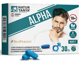 NaturTanya Alpha férfi potencianövelő és energetizáló tabletta 30db