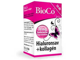 BioCo Hialuronsav+Kollagén 30db